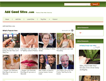 Tablet Screenshot of addgoodsites.com